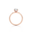 Pear-cut Engagement Ring with a Plain Gold Band