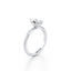 Pear-cut Engagement Ring with a Plain Gold Band