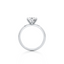 Oval-cut Engagement Ring with a Plain Gold Band