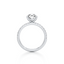 Pear-cut Engagement Ring with a Pavé Diamond Band
