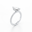 Pear-cut Engagement Ring with a Pavé Diamond Band