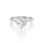 Round-cut Engagement Ring with Marquise and Round Diamond Band