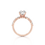 Pear-cut Engagement Ring with Marquise and Round Diamond Band