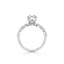 Pear-cut Engagement Ring with Marquise and Round Diamond Band
