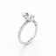 Pear-cut Engagement Ring with Marquise and Round Diamond Band