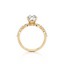 Pear-cut Engagement Ring with Marquise and Round Diamond Band