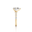 Pear-cut Engagement Ring with Marquise and Round Diamond Band