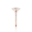 Oval-cut Engagement Ring with Marquise and Round Diamond Band