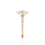 Oval-cut Engagement Ring with Marquise and Round Diamond Band