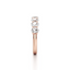 Oval-cut Anniversary Band in Gold with a Half-circle of Diamonds