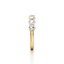 Oval-cut Anniversary Band in Gold with a Half-circle of Diamonds