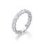 Round-cut Eternity Band in Gold with a Full-circle of Diamonds