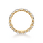 Round-cut Eternity Band in Gold with a Full-circle of Diamonds