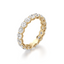 Round-cut Eternity Band in Gold with a Full-circle of Diamonds