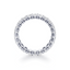 Oval-cut Eternity Band in Gold with a Full-circle of Diamonds