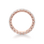 Emerald-cut Eternity Band in Gold with a Full-circle of Diamonds
