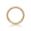 Emerald-cut Eternity Band in Gold with a Full-circle of Diamonds
