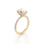 Emerald-cut Engagement Ring with a Three Row Pavé Diamond Band
