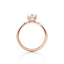 Oval-cut Engagement Ring with a Knife Edge Gold Band