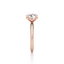 Oval-cut Engagement Ring with a Knife Edge Gold Band