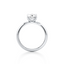 Oval-cut Engagement Ring with a Knife Edge Gold Band
