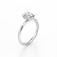 Oval-cut Engagement Ring with a Knife Edge Gold Band