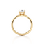 Oval-cut Engagement Ring with a Knife Edge Gold Band