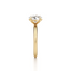 Oval-cut Engagement Ring with a Knife Edge Gold Band
