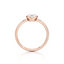Oval-cut Bezel Set Engagement Ring with a Gold Band