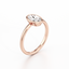 Oval-cut Bezel Set Engagement Ring with a Gold Band