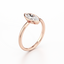 Marquise-cut Bezel Set Engagement Ring with a Gold Band