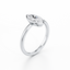 Marquise-cut Bezel Set Engagement Ring with a Gold Band