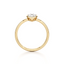 Marquise-cut Bezel Set Engagement Ring with a Gold Band