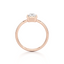 Emerald-cut Bezel Set Engagement Ring with a Gold Band