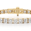 Princess-cut Diamond Tennis Bracelet set in Gold