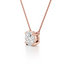 Round-cut Diamond Solitaire Pendant set in Gold