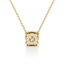 Round-cut Diamond Solitaire Pendant set in Gold