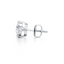 Solitaire Stud Round-cut Diamond Earrings