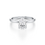 Pear-cut Engagement Ring with a Plain Gold Band