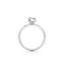 Pear-cut Engagement Ring with a Plain Gold Band