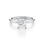 Princess-cut Engagement Ring with a Plain Gold Band