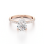 Pear-cut Engagement Ring with a Pavé Diamond Band