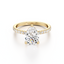 Pear-cut Engagement Ring with a Pavé Diamond Band