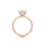 Oval-cut Engagement Ring with a Pavé Diamond Band