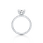 Oval-cut Engagement Ring with a Pavé Diamond Band