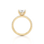 Oval-cut Engagement Ring with a Pavé Diamond Band