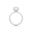 Emerald-cut Engagement Ring with a Pavé Diamond Band