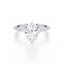 Oval-cut Engagement Ring with Marquise and Round Diamond Band
