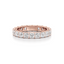 Princess-cut Eternity Band in Gold with a Full-circle of Diamonds