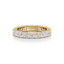 Princess-cut Eternity Band in Gold with a Full-circle of Diamonds